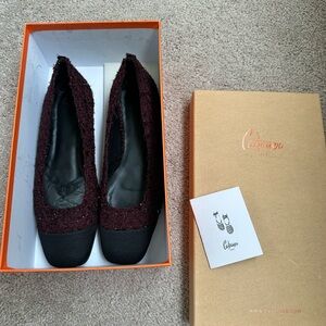 Castaner tweed ballet flats